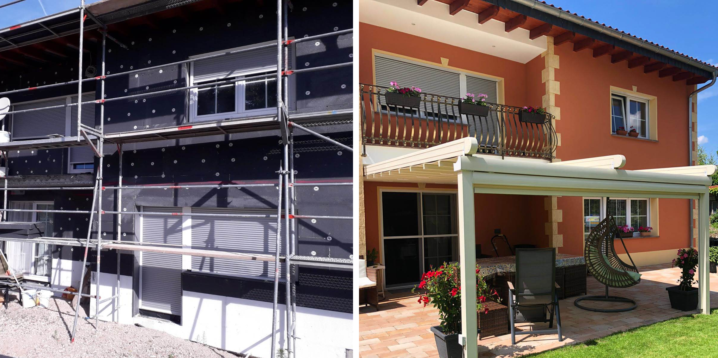 Fassade – vorher und nachher